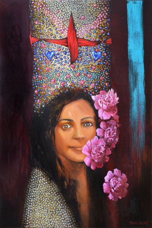 Queen, oil painting by Arturas  Braziunas