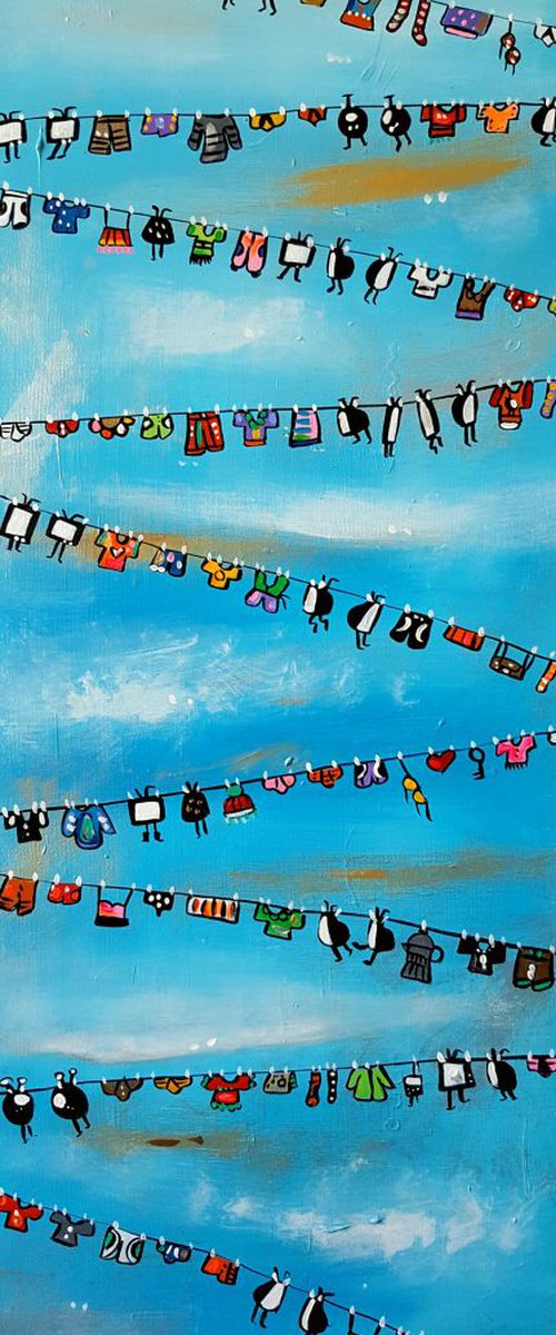 Special Sky Laundry Televisions by Maria Luisa  Azzini