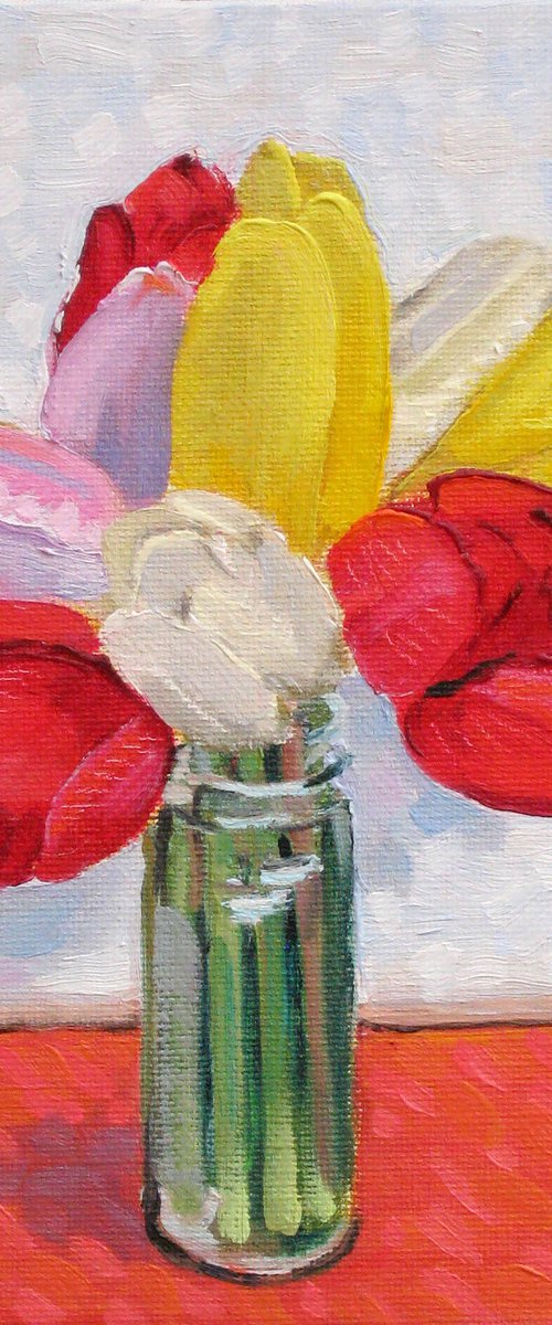 Tulips in a Jar by Richard Gibson