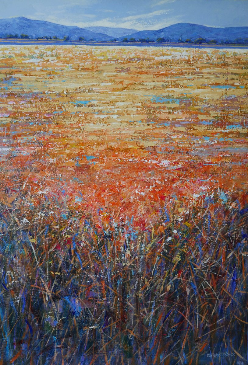Impressionistic Landscape Acrylic Painting By Claudio Ciardi, 28 X 39, Landscape, Original Artwork
