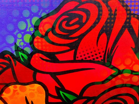 Roses On Purple