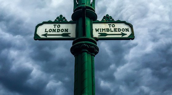 LONDON CLOSE-UP NO:6 LONDON < > WIMBLEDON (Limited edition  1/50) 12"X18"