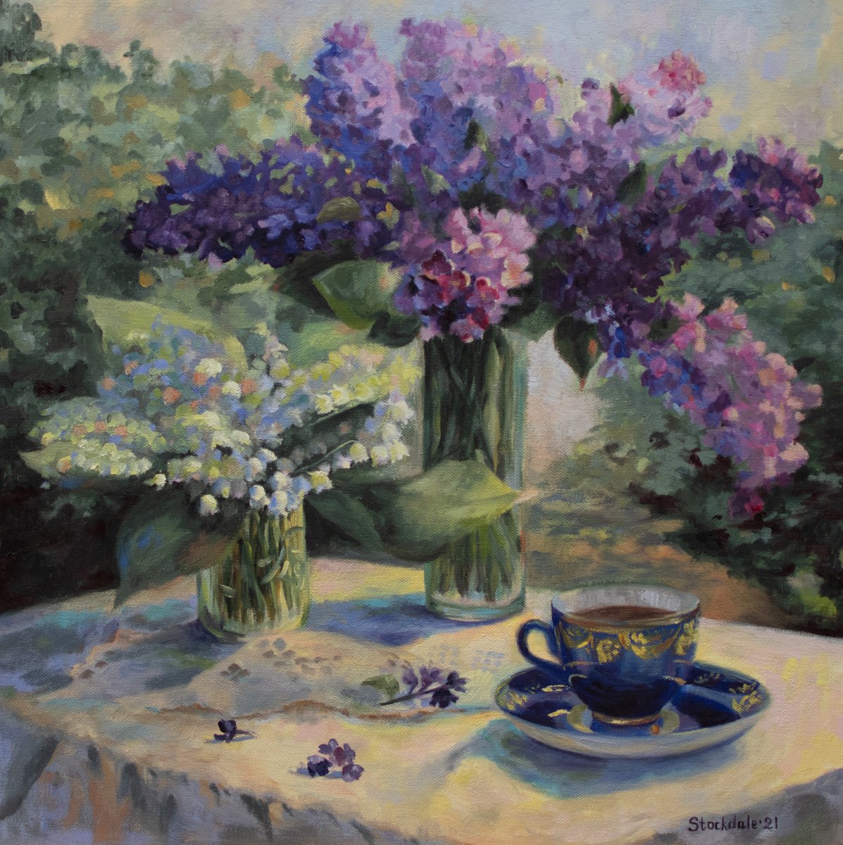 Lilac Garden by Maria Stockdale
