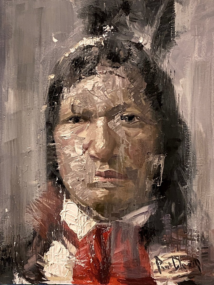 Native American Indian Soldier by Paul Cheng