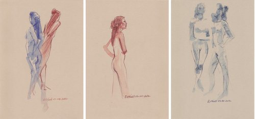Standing nudes (set of 3) by Rory O’Neill