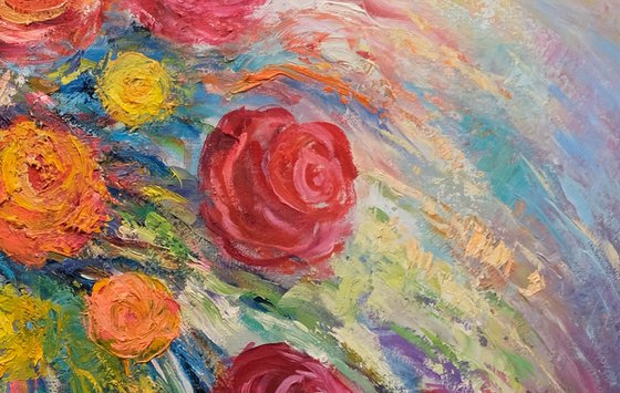 Vase of Roses