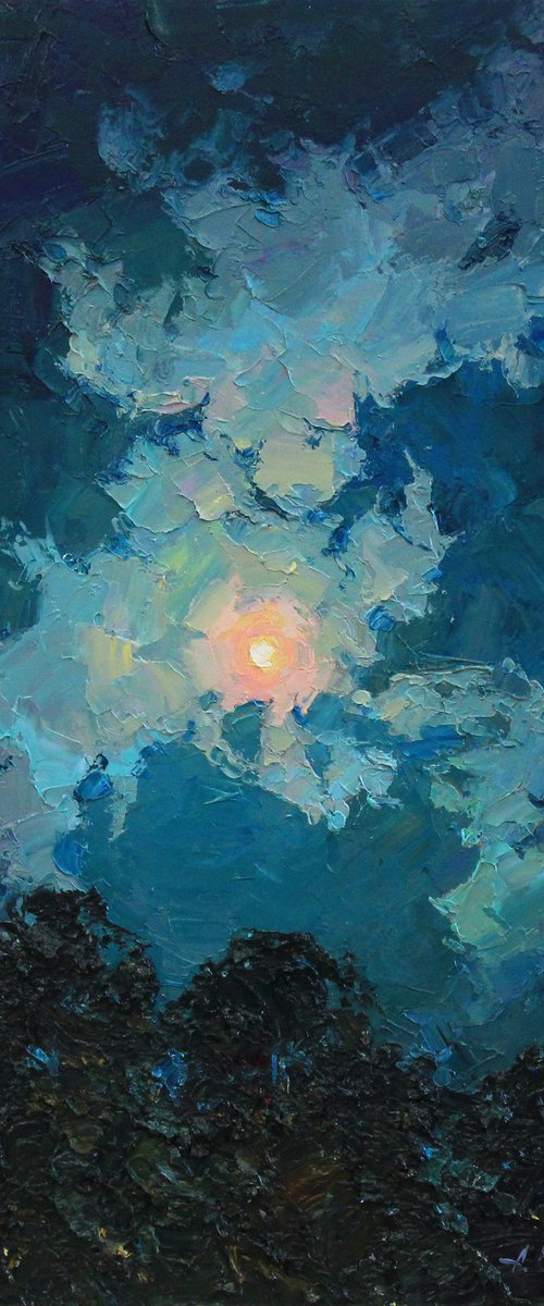 Night sky by Alisa Onipchenko-Cherniakovska