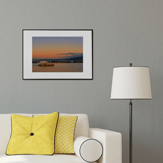 " Leman Lake. Sunset. Geneva "  Limited edition 1 / 15