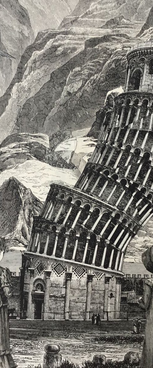 The Leaning Tower of Pisa by Tudor Evans