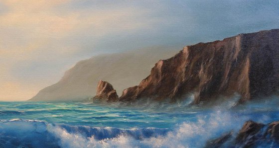 Seascape Sea Trap - sea painting, original painting, handmade artwork