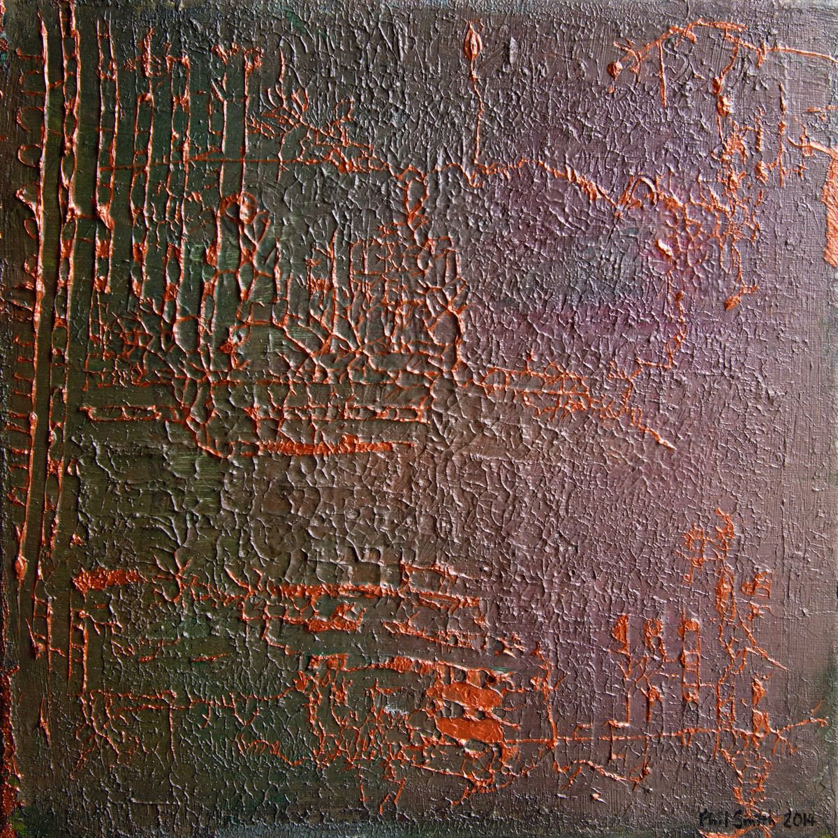 Abstract in copper by Phil Smith