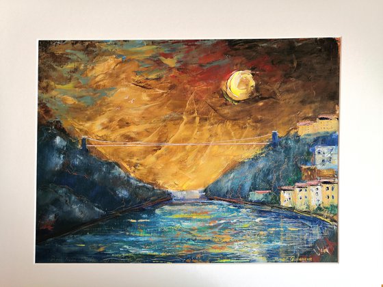 Super Moon. Clifton Suspension Bridge. SOLD