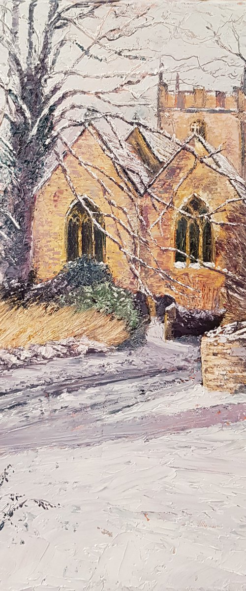 Church in Snow by Michele Wallington