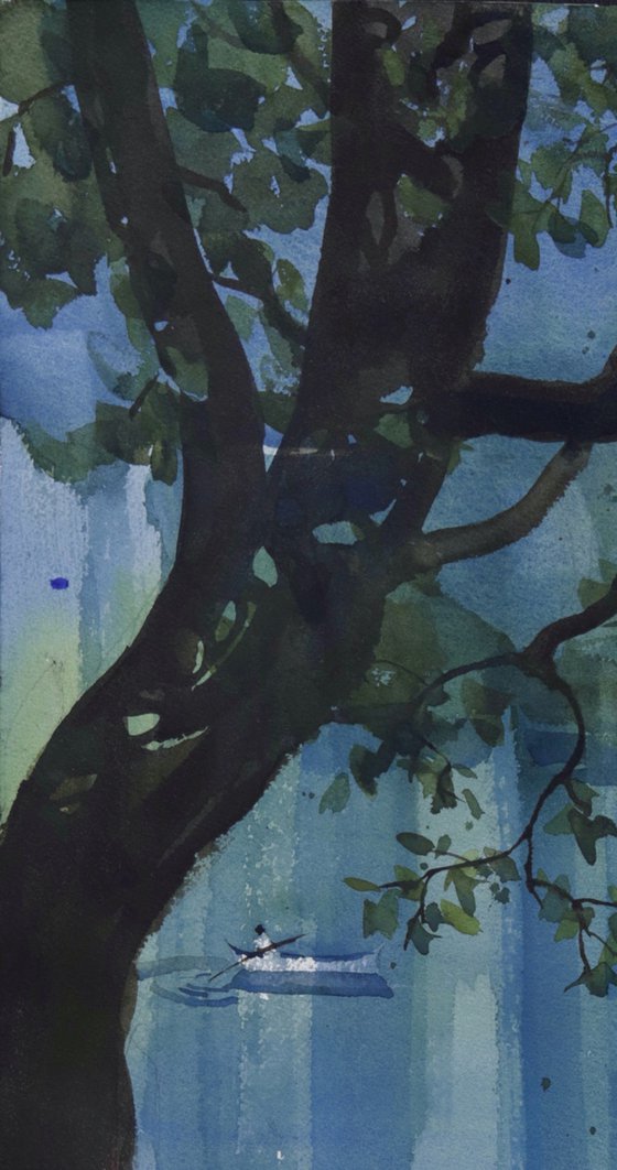 Trees jazz, water blues