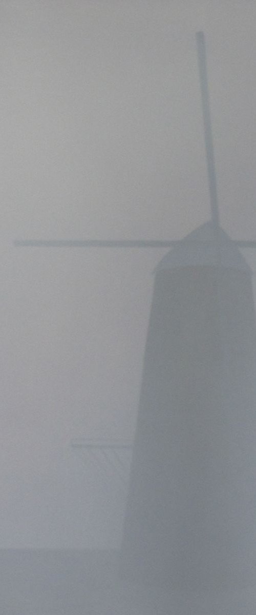mill in the mist by Jan van der Hidde