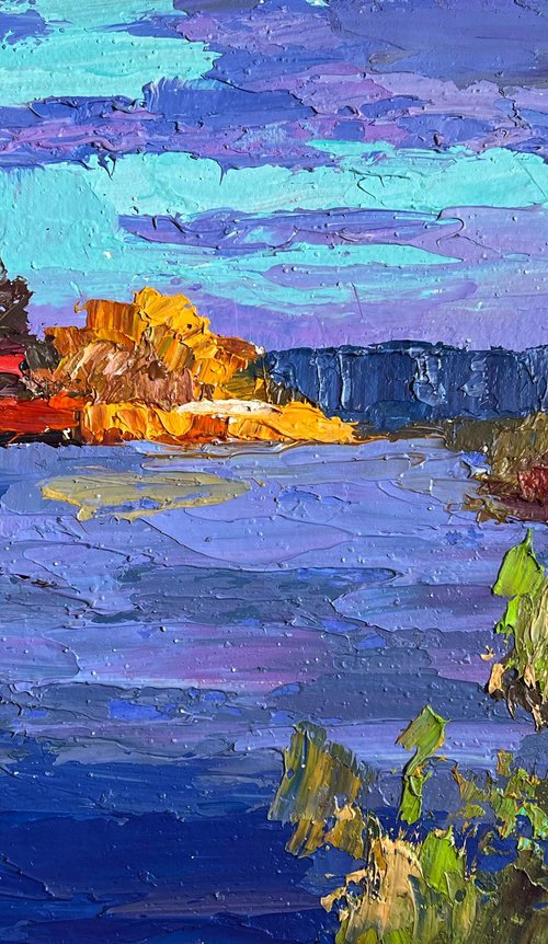 Evening on the River by Boris Serdyuk