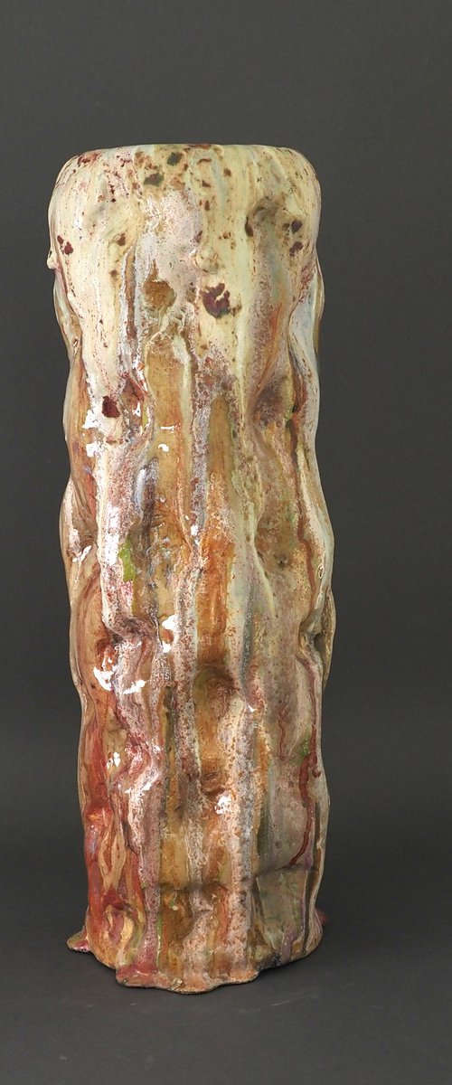Punctuated Cylinder by Linda Cares