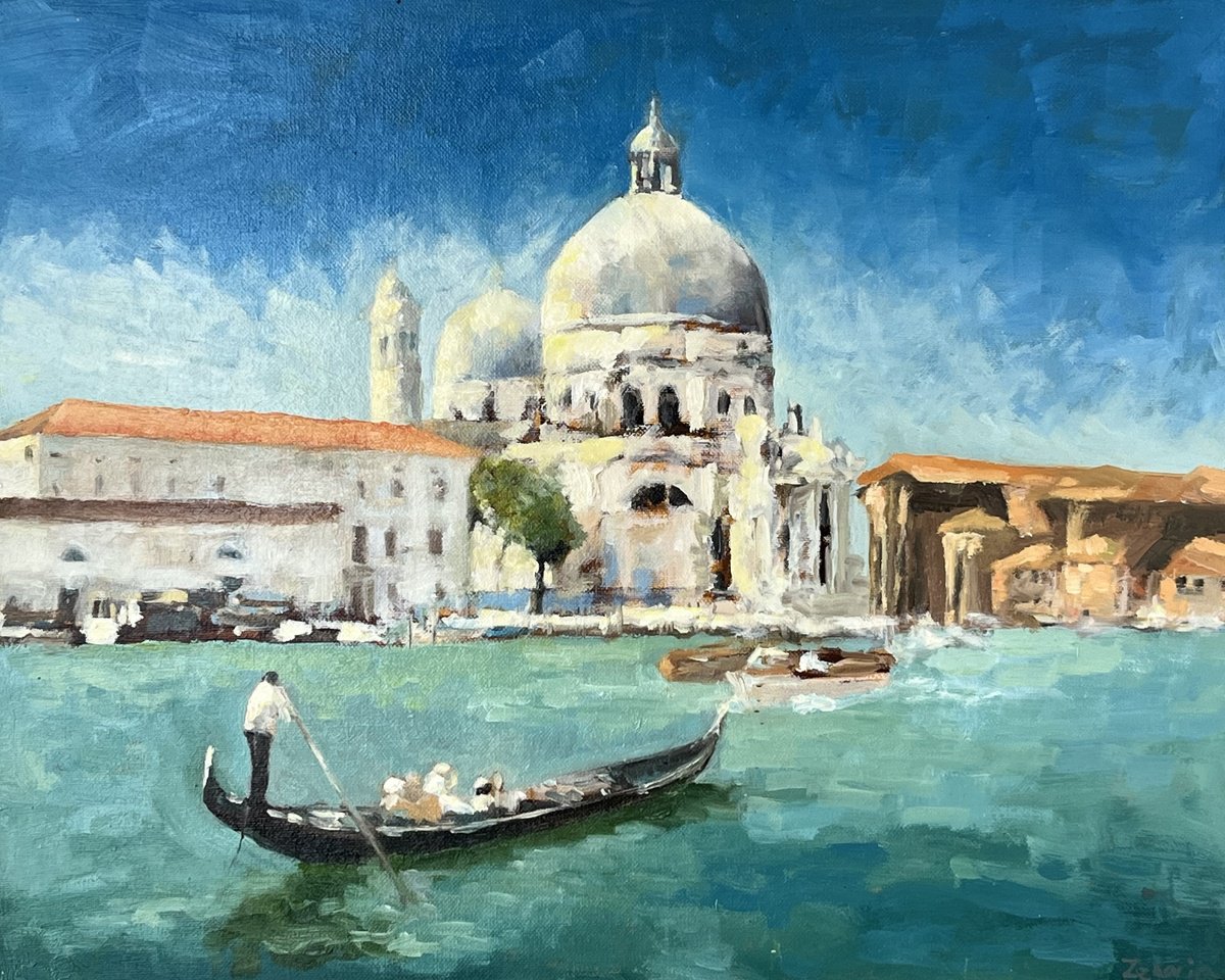 Gondola Ride in Venice, Summer by Simon Zekaria Art