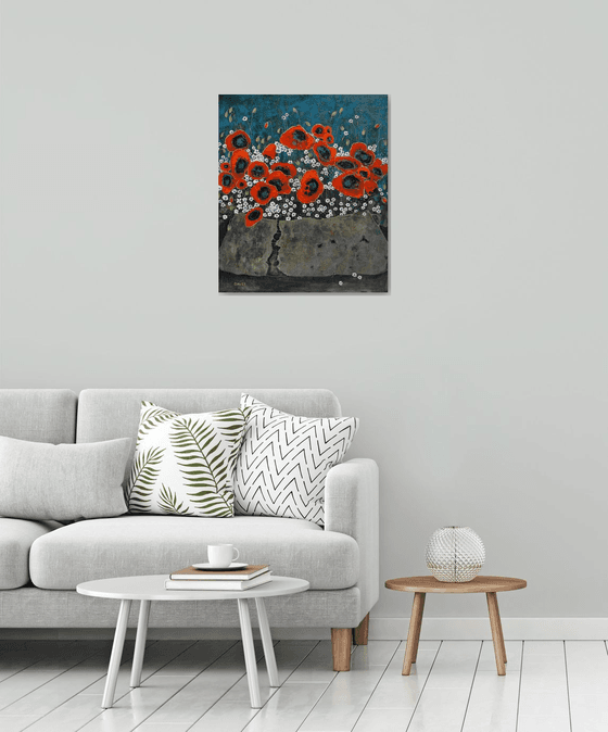 Poppies and Little Stars