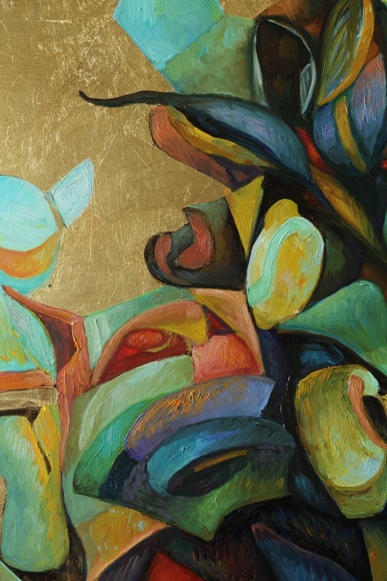 Gold. Energy of forms