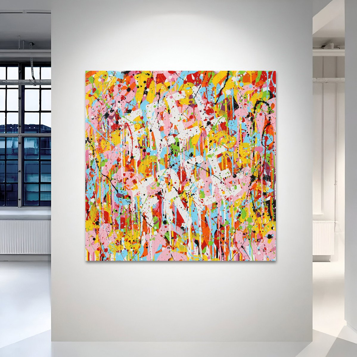 Urban And Pop Acrylic Painting , Feel Free By Isabelle Pelletane, 31 X 31, Artwork For Sale On Artfinder