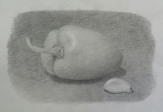 Still life # 5. Original pencil drawing.