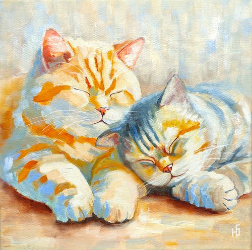 Sleeping Cats by Yulia Berseneva