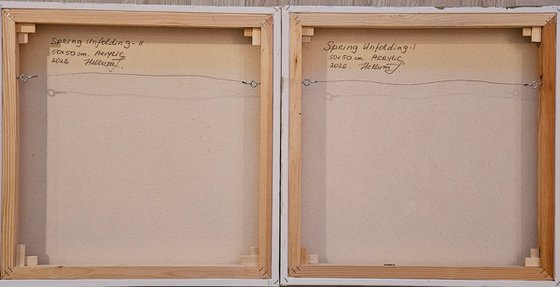 Spring Unfolding Diptych