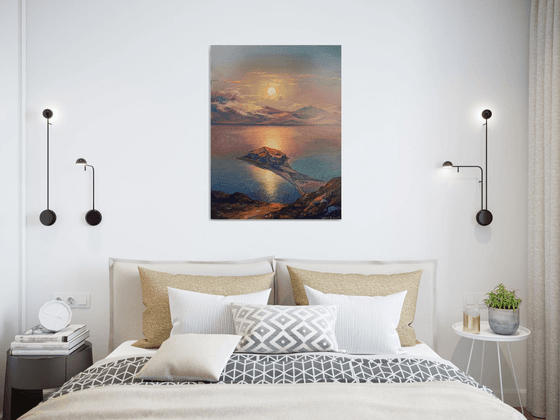Lake Sevan (60x80cm, oil painting)