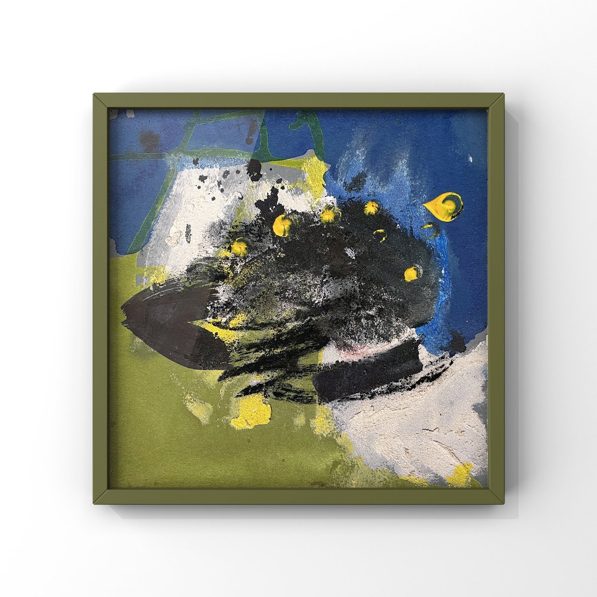 Abstract Painting By Evgenia Makarova, 8 X 8, Summer Memories, Original Artwork