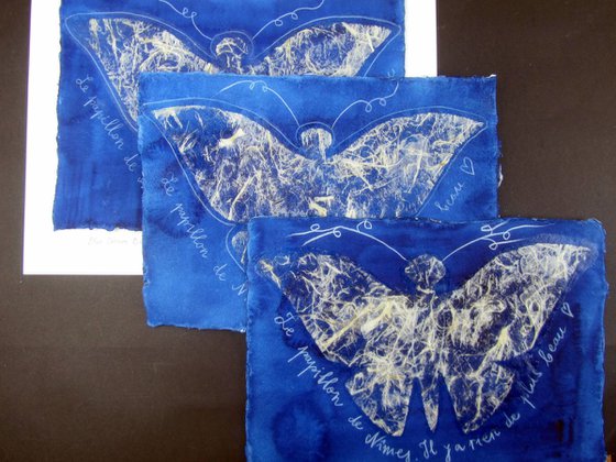 Denim Blue Butterfly