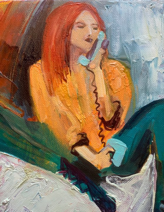 On the phone