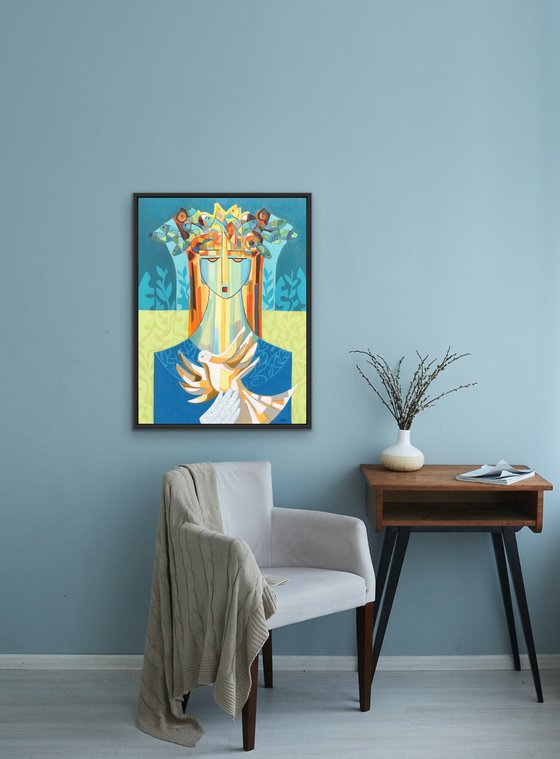 Nature: A Vivid Fusion of Figure and Flora