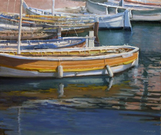 Boats and Water Reflections at Martigues