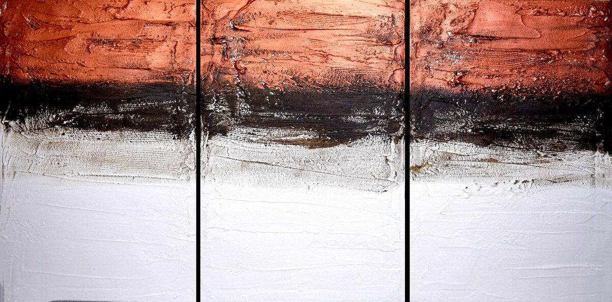 Abstract Painting By Stuart Wright, 48 X 24", Copper Notion, Original Artwork
