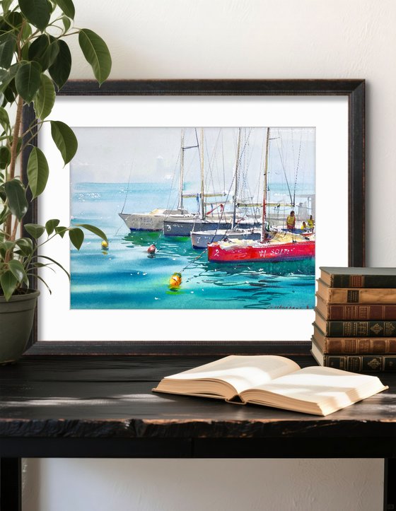 Boats on Blue Silence