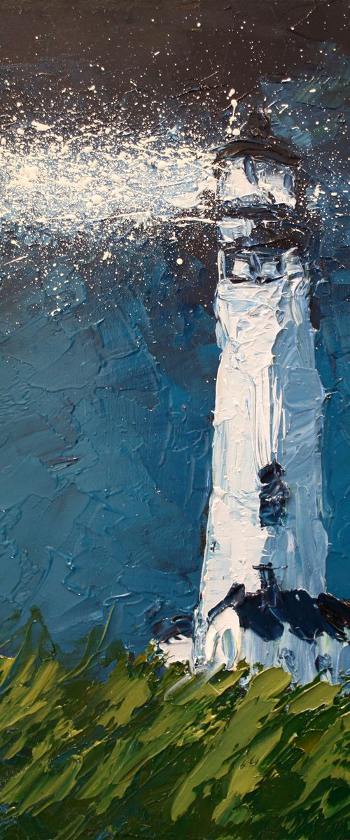 Lighthouse I... 6x9" /  ORIGINAL PAINTING by Salana Art