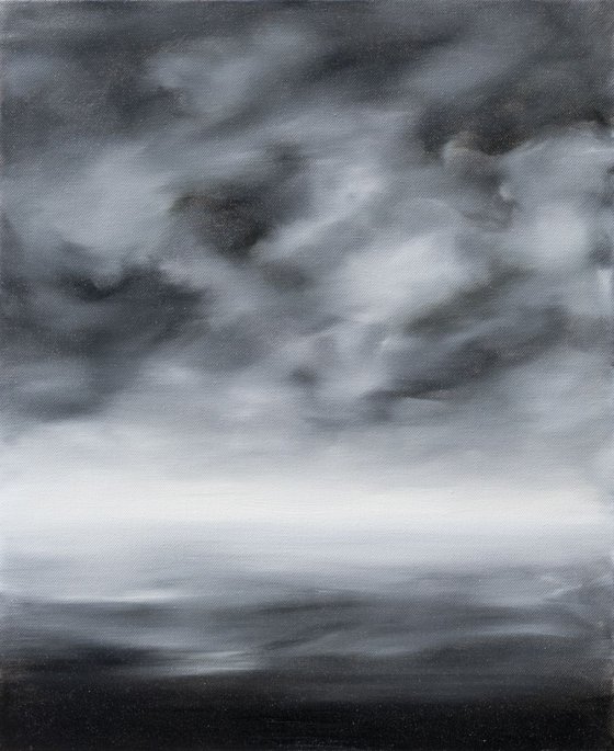 Black and white landscape