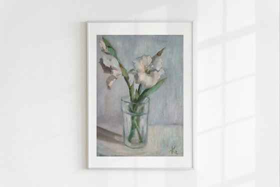 Oil painting "Gladiolus"