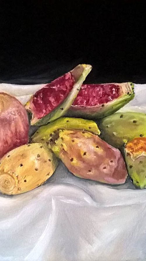 cactus fruit still life by Viktória Déri