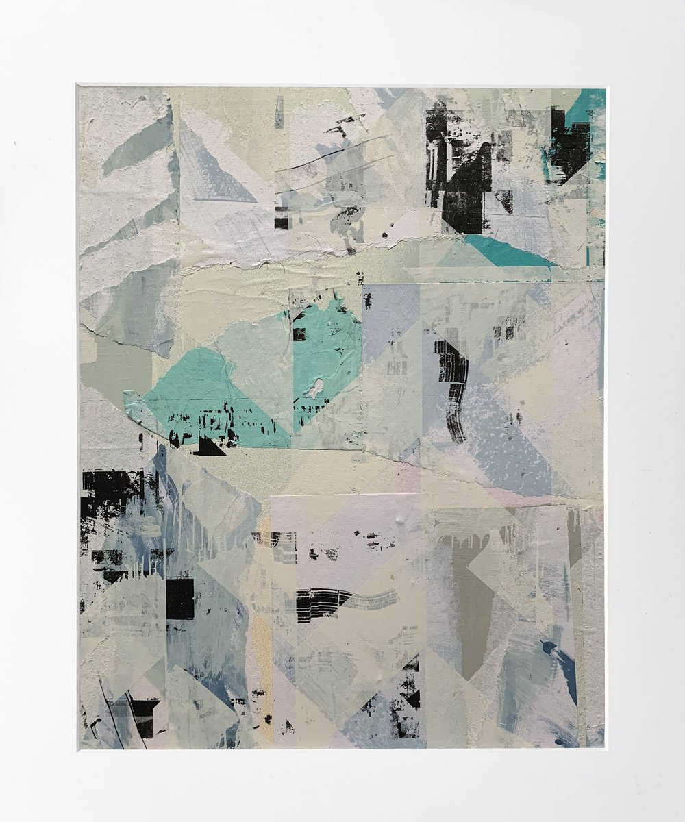 Abstract Painting By The Most Active, 14 X 17", Once It Was Together, Original Artwork