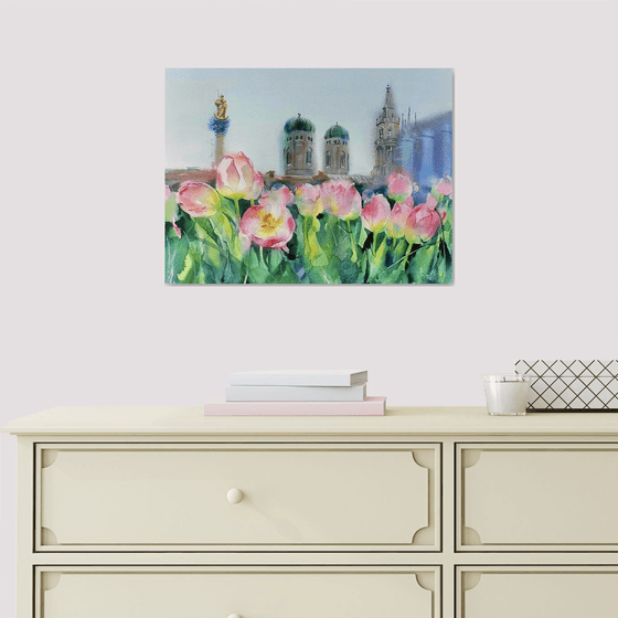 Munich cityscape serenity