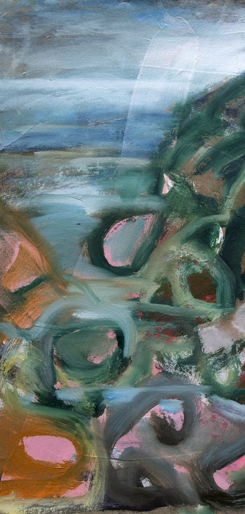 Rock Pools Abstract 2 by Elizabeth Anne Fox