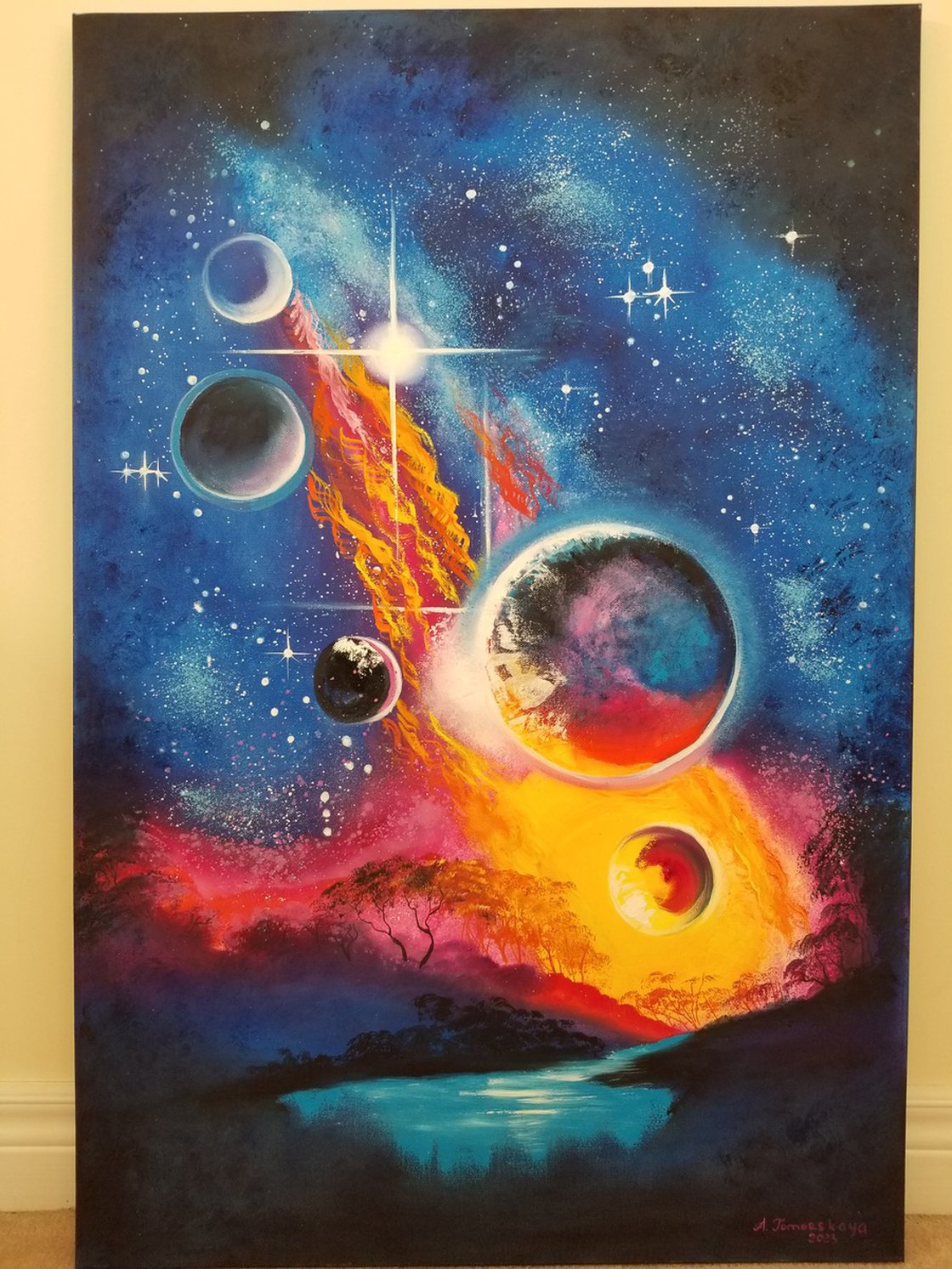I Need More Space Oil painting: Alexandra Tomorskaya/Caramel Art