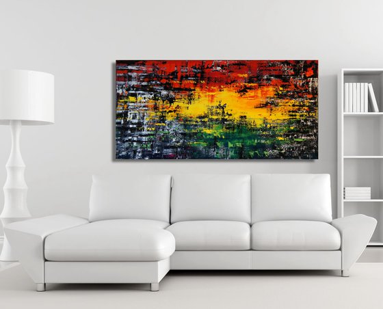 Pan-Africa [on heavy pro canvas] (160 x 80 cm) XXXL (64 x 32 inches)