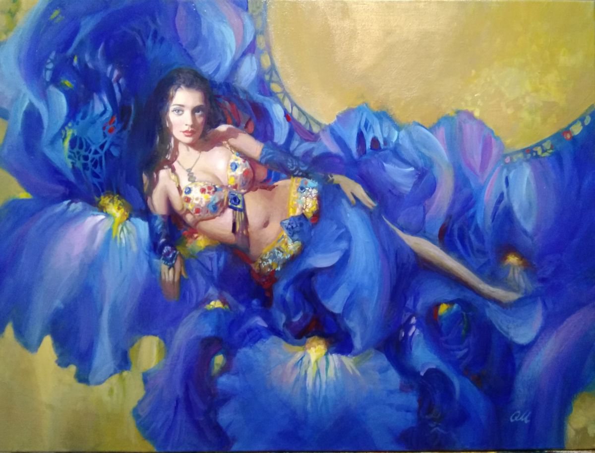 Blue Iris by HELINDA (Olga Muller)