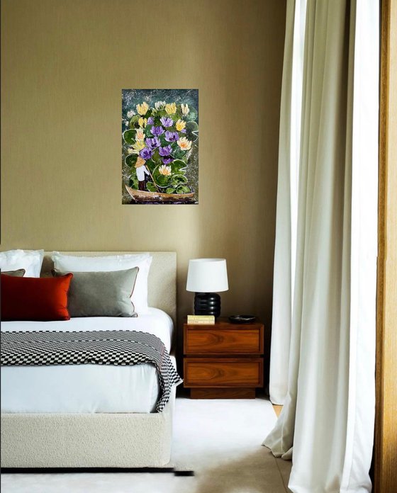 Water Lily Original Painting