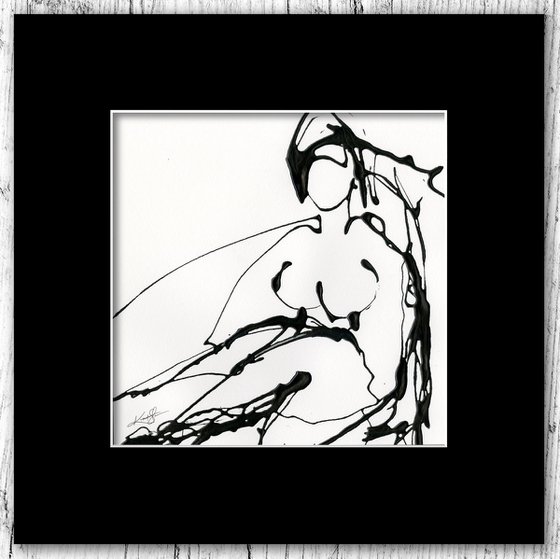 Doodle Nude 29 - Minimalistic Abstract Nude Art by Kathy Morton Stanion
