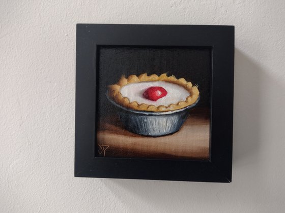 Little Bakewell tart still life