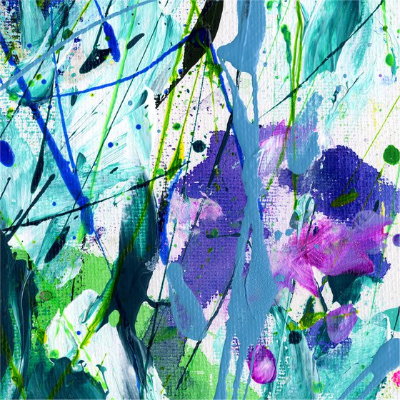 Serenity Song 2 - Floral Painting by Kathy Morton Stanion